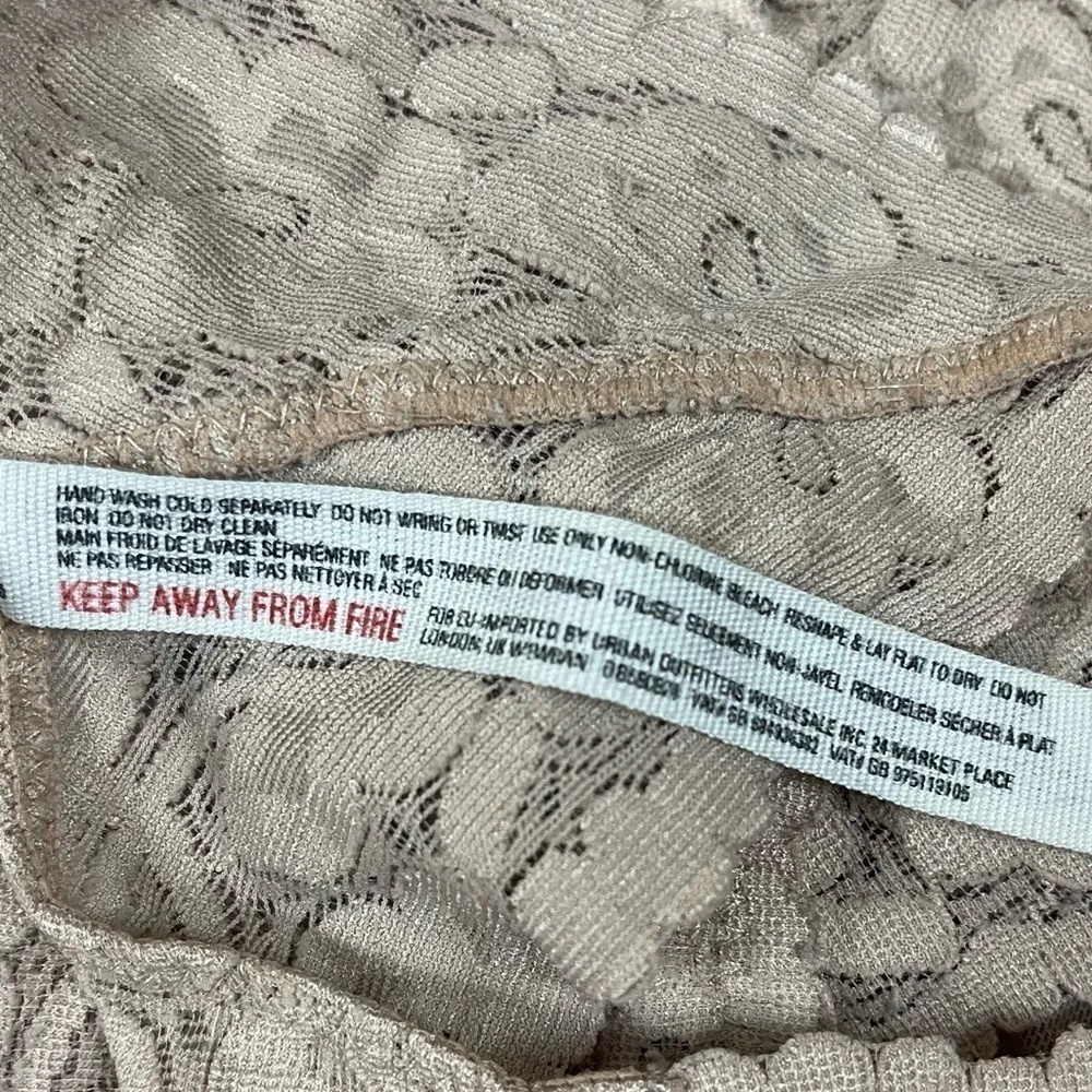 Free People Intimately Small Lace Nude Bralette Racerback T Back Boho